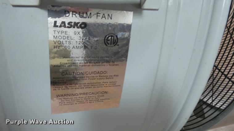 image for item DJ9350 (2) Lasko drum fans