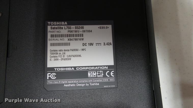 image for item DJ9363 Toshiba Satellite Pro L750 laptop