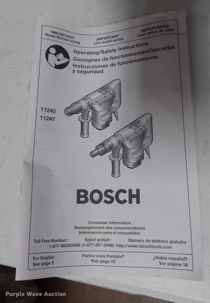 image for item DJ9365 Bosch 11240 rotary hammer