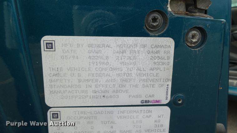 image for item K8008 1994 Chevrolet Camaro Z28