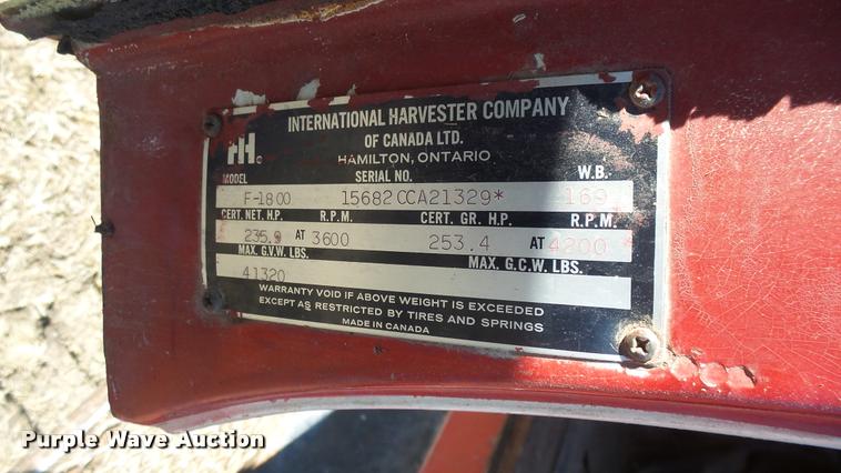 image for item AT9690 1973 International Loadstar 1600 truck cab and chassis
