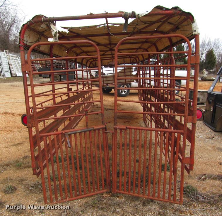 Trailer stock rack in MO Item BT9120 sold Purple Wave