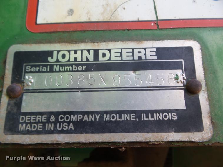 image for item DA7516 John Deere 385 round baler