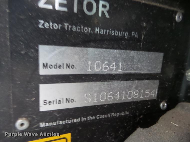 image for item DA7518 2006 Zetor 10641 MFWD tractor