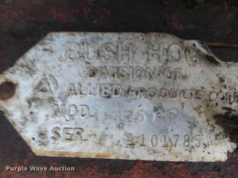 image for item DA7519 Bush Hog 12615R batwing rotary mower