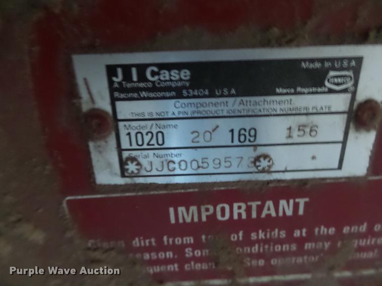 image for item DA9370 1989 Case IH 1020 head