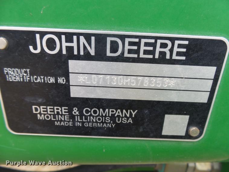 image for item DB1845 2008 John Deere 7130 MFWD tractor