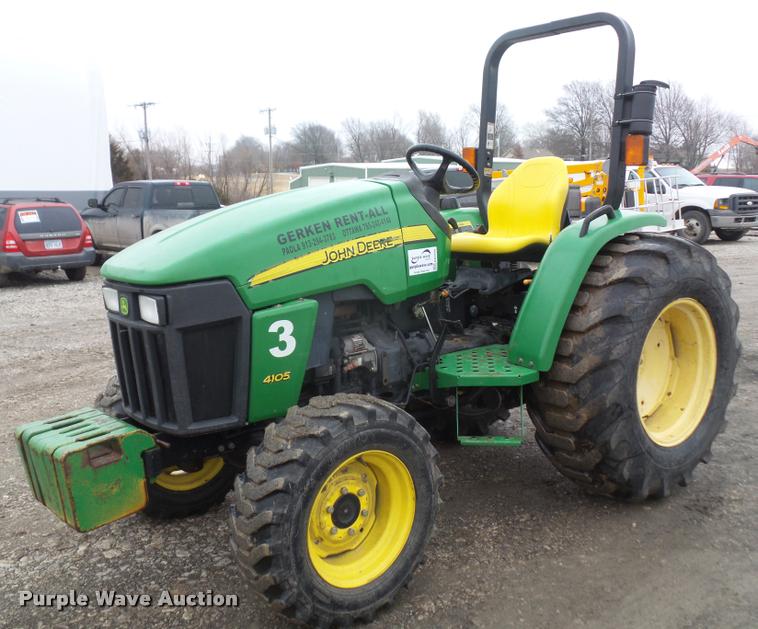 image for item DB2894 2008 John Deere 4105 MFWD tractor