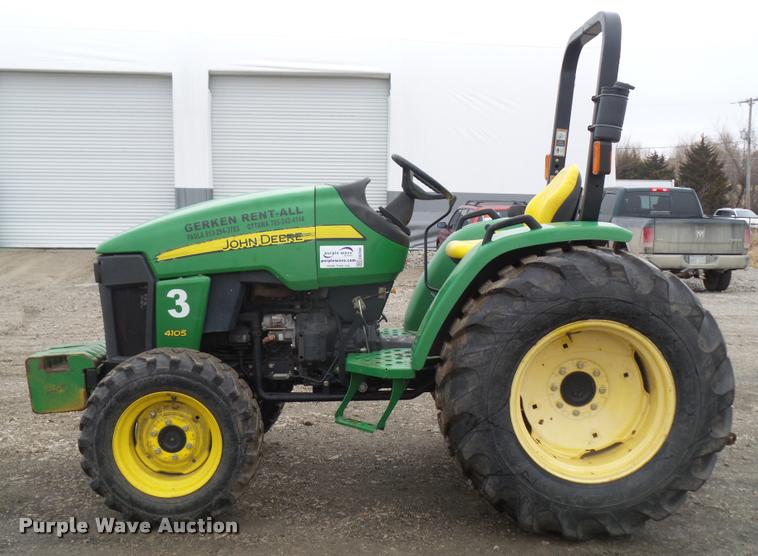 image for item DB2894 2008 John Deere 4105 MFWD tractor