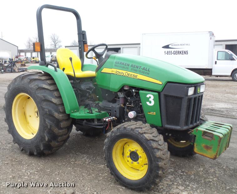 image for item DB2894 2008 John Deere 4105 MFWD tractor