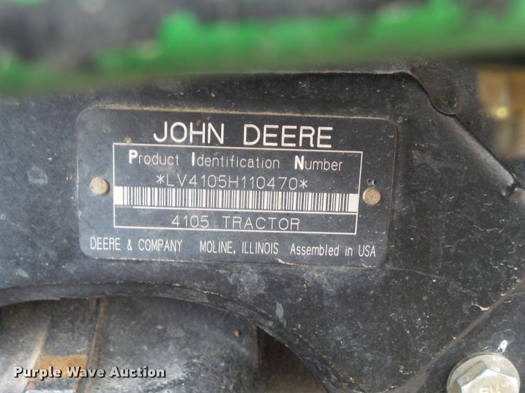 image for item DB2894 2008 John Deere 4105 MFWD tractor