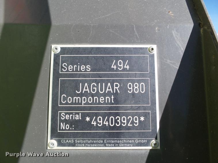 image for item L1705 2013 Claas 980 forage harvester