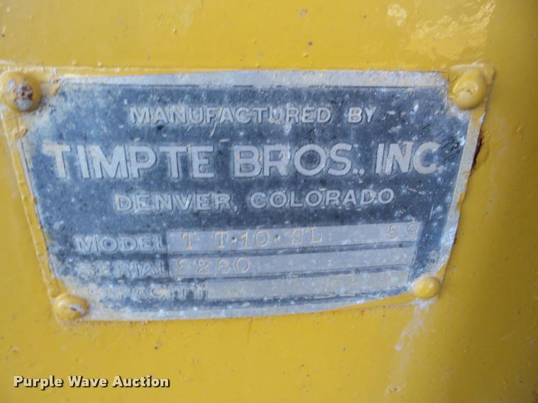image for item AG9081 1959 Timpte end dump trailer