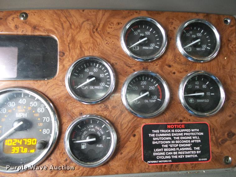 image for item DA2521 2010 Peterbilt 387 semi truck