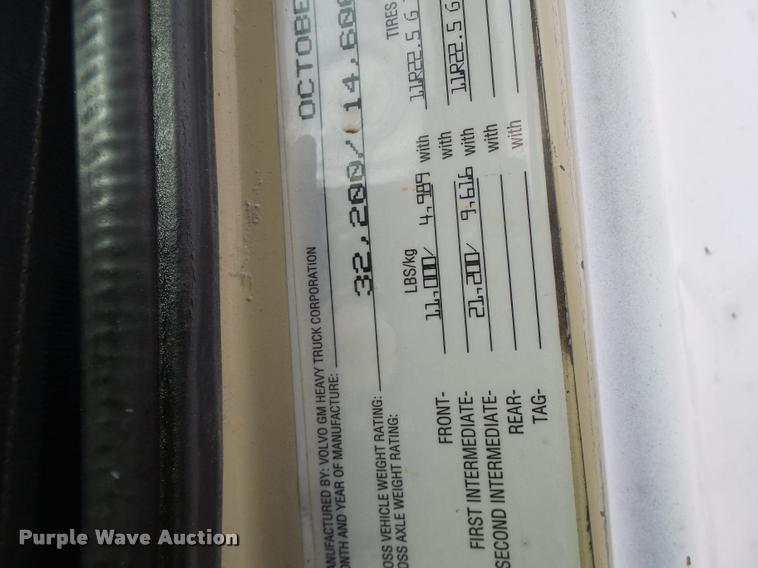 image for item DA3268 1996 Volvo WG semi truck