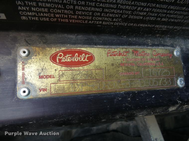 image for item DB2845 1991 Peterbilt 362 semi truck