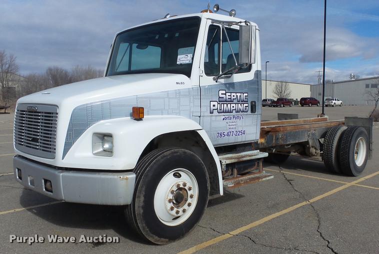 image for item K8010 1998 Freightliner FL80 truck cab and chassis