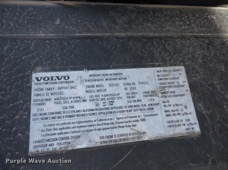 image for item L4533 2011 Volvo VNL semi truck