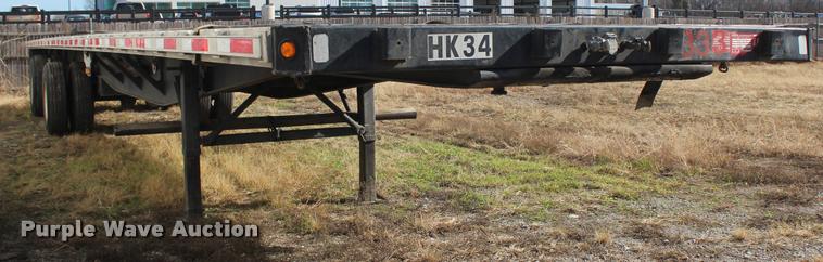 image for item L4947 1998 Wabash 920 flatbed trailer