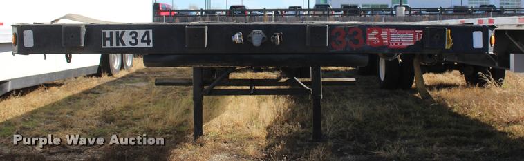 image for item L4947 1998 Wabash 920 flatbed trailer