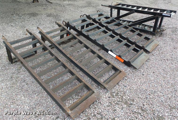 image for item AU9698 (3) pairs of manual fold up ramps