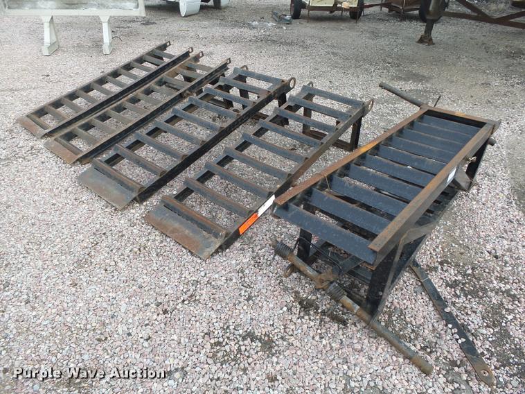 image for item AU9698 (3) pairs of manual fold up ramps