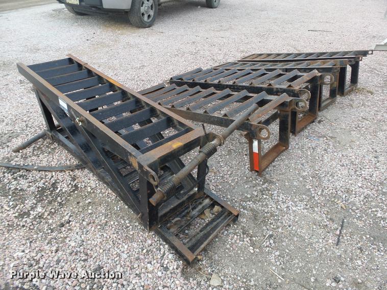 image for item AU9698 (3) pairs of manual fold up ramps