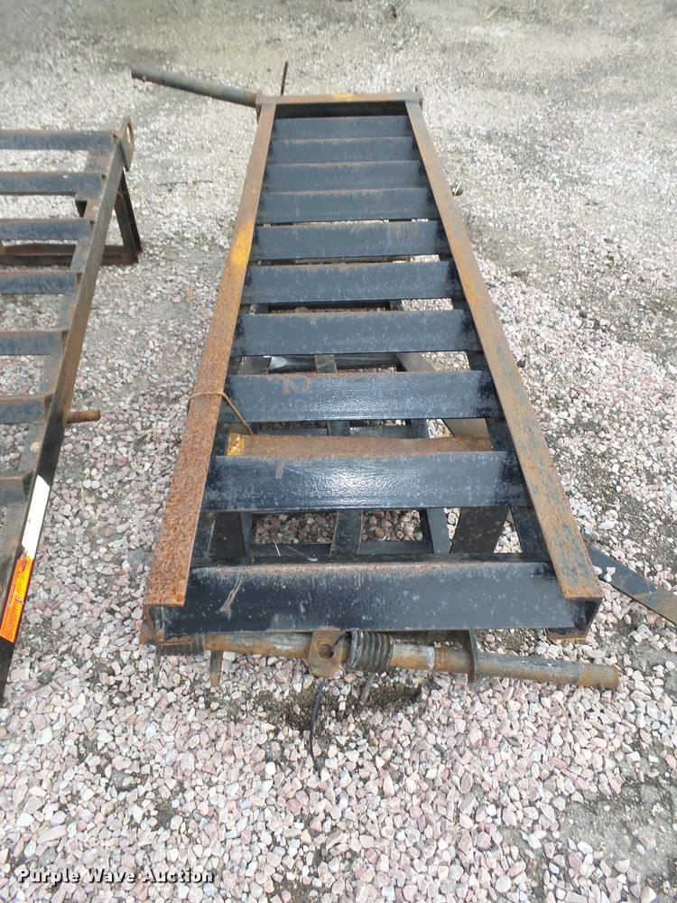 image for item AU9698 (3) pairs of manual fold up ramps