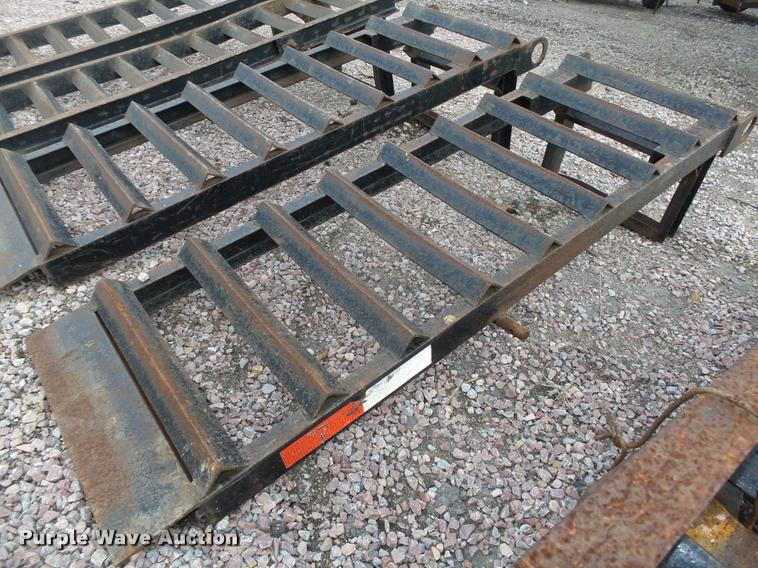 image for item AU9698 (3) pairs of manual fold up ramps