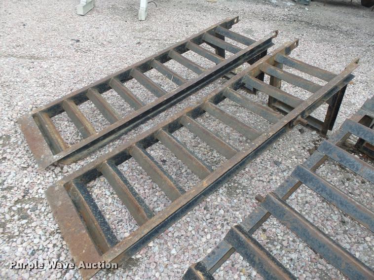 image for item AU9698 (3) pairs of manual fold up ramps