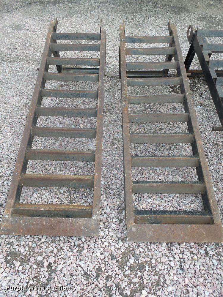 image for item AU9698 (3) pairs of manual fold up ramps