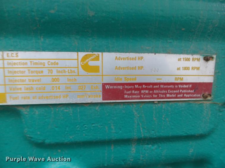 image for item DA0506 1991 Cummings Onan 600DFGB generator set