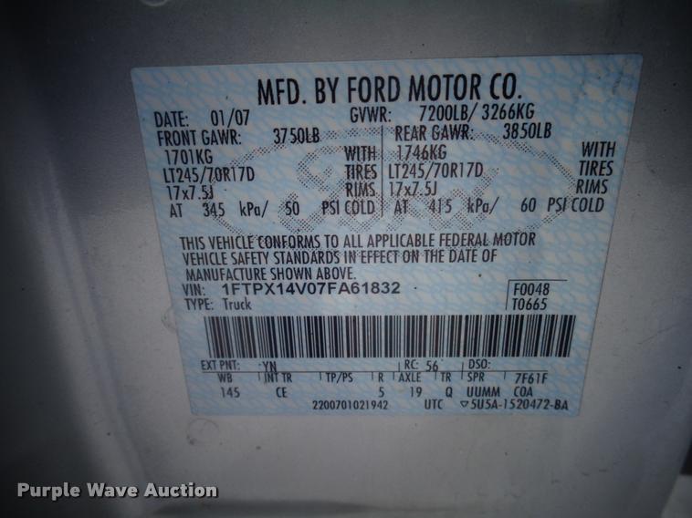 image for item AL9002 2007 Ford F150 SuperCab pickup truck