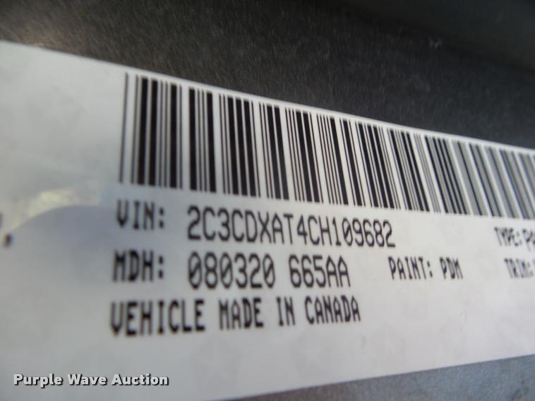 image for item DA7535 2012 Dodge Charger Police