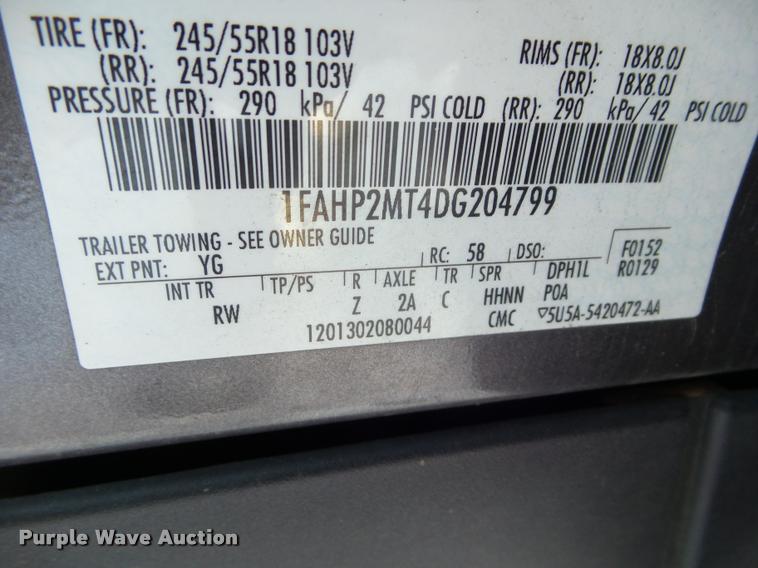 image for item DA7539 2013 Ford Taurus Police