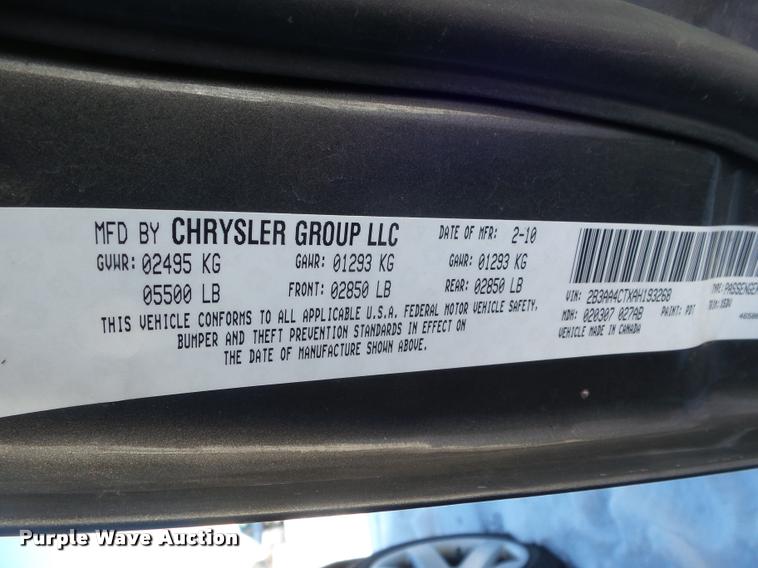 image for item DA7548 2010 Dodge Charger