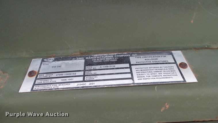 image for item AT9558 Case MW24C wheel loader