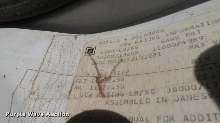 image for item AT9597 1996 Chevrolet Kodiak dump truck