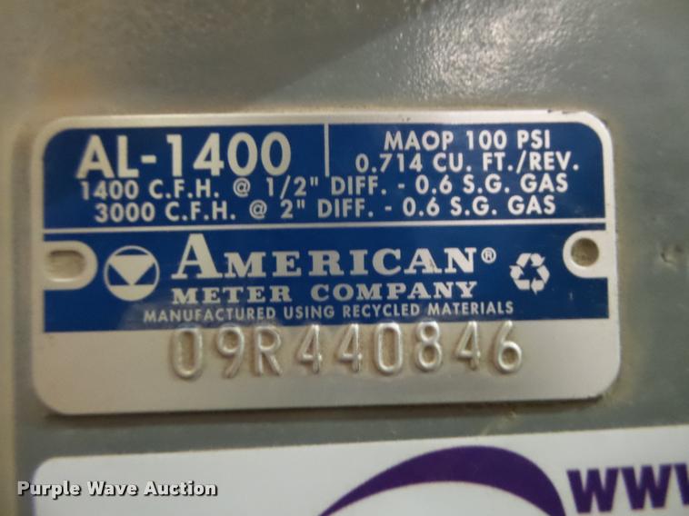 image for item AU9687 American Meter Company AL1500 gas meter
