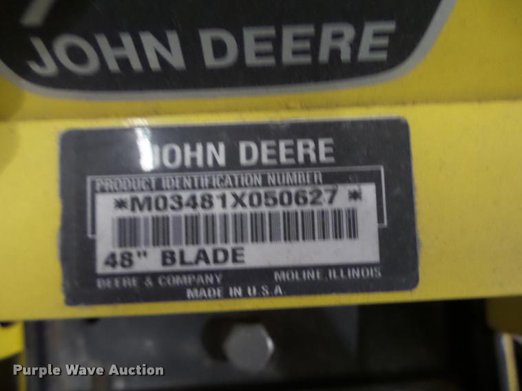 image for item AU9696 John Deere 48" blade