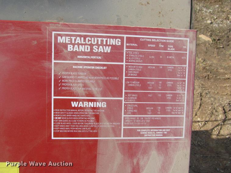 image for item BT9091 Ramco RS-90P metal band saw