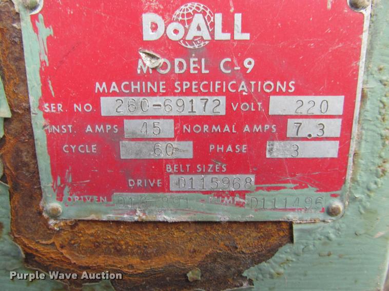 image for item BT9094 Do All C9 band saw