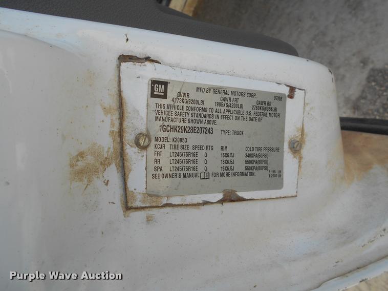 image for item BU9422 2008 Chevrolet Silverado 2500HD Ext. Cab pickup truck