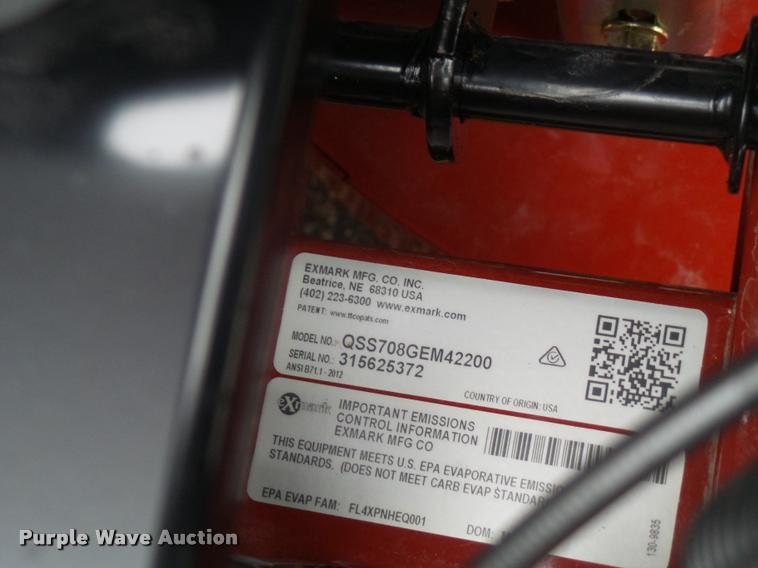 image for item BW9704 Exmark Quest ZTR lawn mower