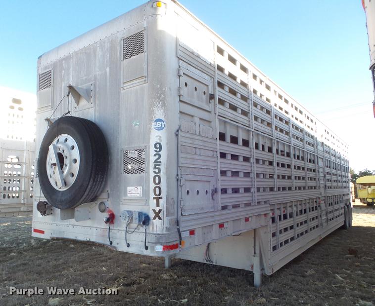 image for item DA7606 1992 Eby livestock trailer