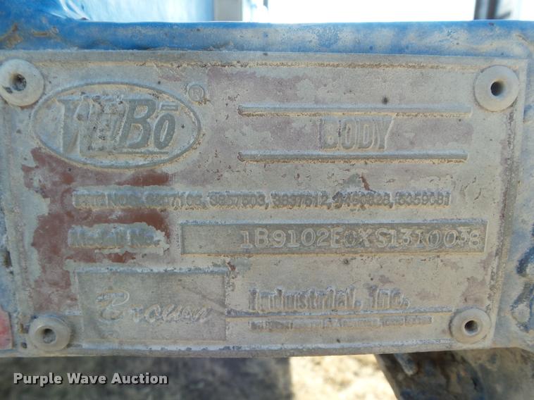 image for item DA7619 1995 Wabo refuse trailer