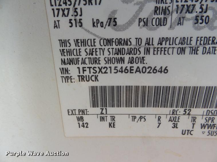 image for item DA7624 2006 Ford F250 Super Duty SuperCab pickup truck