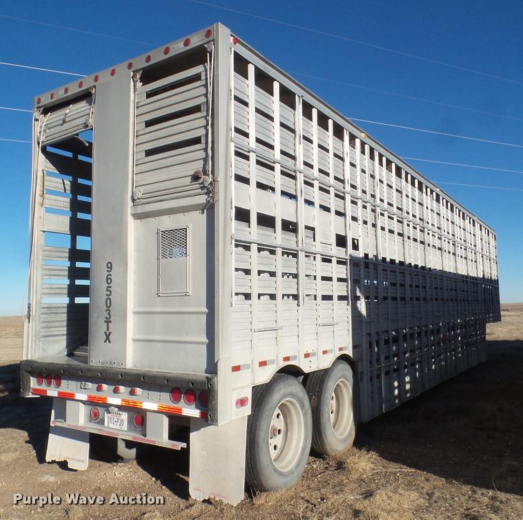 image for item DA7646 1996 Eby livestock trailer