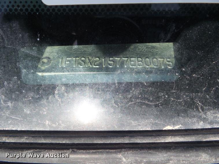 image for item DA7659 2007 Ford F250 Super Duty SuperCab pickup truck