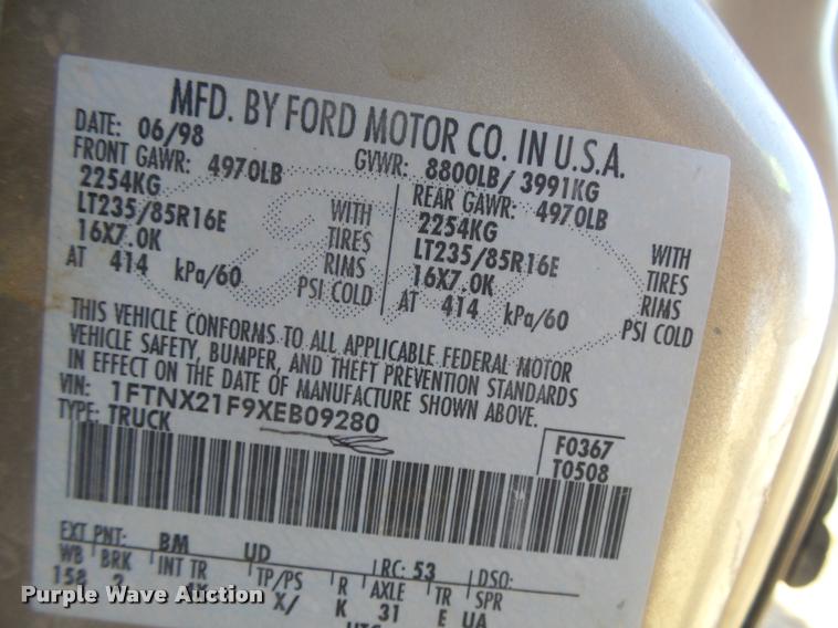 image for item DB1878 1999 Ford F250 SuperCab pickup truck